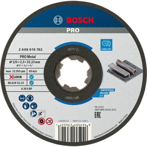 Bosch PRO Metal X-Lock Disque à tronçonner 125 x 2,5 x 22,23 mm - 2608619782 (1/4)