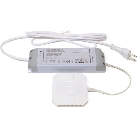 Convertisseur LED 230 V 24 V 75 W répartiteur 12 voies
