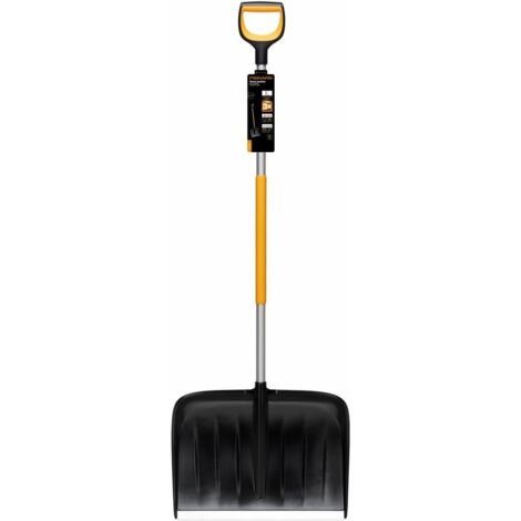 Fiskars – Pelle à neige série X – Lame métal B.532mm – Manche aluminium L.1145mm – Poignée SoftGrip™ pour meilleur contrôle