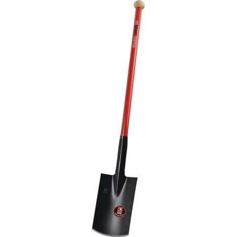 IDEAL Bêche de puissance 280 x 190 / 180 mm Taille 2 Poignée en tube d'acier standard avec pommeau en bois dur - 13010277 (1/5)