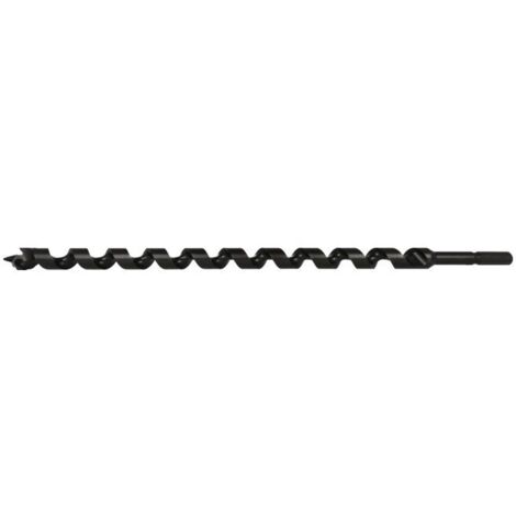 Jeu de mèches spirale claires pour bois 386 6 pièces 450 mm - 29340 (1/2)