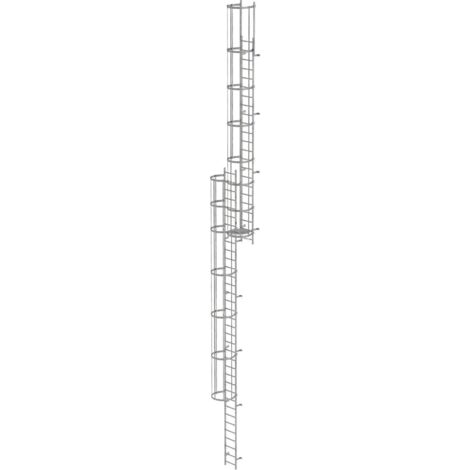 Günzburger Steigtechnik Escabeau multidirectionnel avec protection dorsale (construction) acier galvanisé 15,48 m - 520150 (1/4)