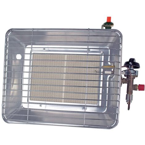 Rothenberger – Radiateur de terrasse à gaz industriel Eco 2,7-4,2 kW – Piezo – Tuyau et régulateur inclus – 35985