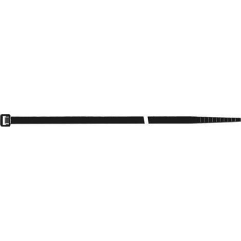 SAPISELCO 100x Colliers de serrage Longueur 280 mm Largeur 3,5 mm noir Extérieur SEL.UV.212 (1/5)