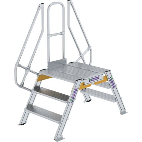 Günzburger Steigtechnik Escalier 60° Largeur de marche 800 mm 3 marches - 600913 (1/2)