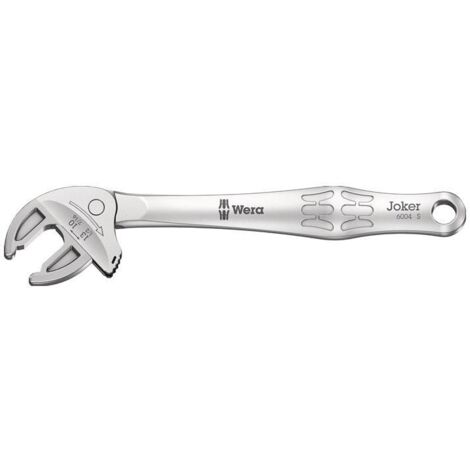 Wera – Clé à molette Joker 6004 19-24mm – Ajustement automatique – Vissage rapide sans dérapage – Angle de pivotement 30° - selbstjustierend19-24mm
