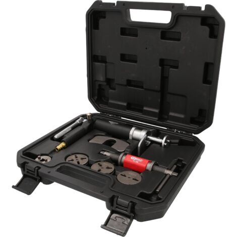 Kstools – Jeu d'outils de repositionnement de piston de frein 8 pièces – Adaptateurs 2/3/4 pins – Spécial acier pour freinage précis – 3/8" d'entraînement
