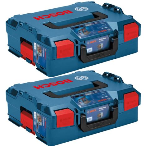 L-Boxx 136 Schwarz Mit Deckelpolster Und Einsatz Rasterschaumstoff