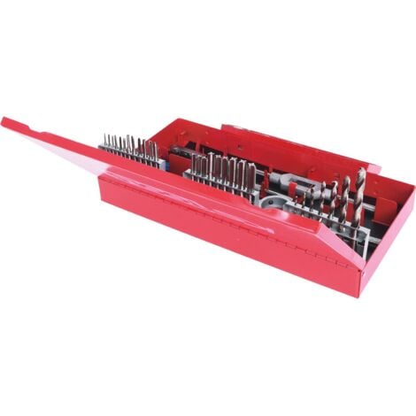 Coffret de tarauds et filières HSS Co, 44 pcs