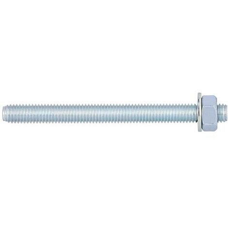 Fischer – Tige d'ancrage M8 x 90 mm électro-galvanisé qualité 8.8 – Pour béton fissuré et non fissuré – Conditionnement de 10 unités – 519390