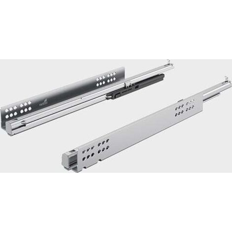 Hettich Vollauszug Quadro V6 avec Silent Sys.STA zingué L.300mm 25kg - 45285