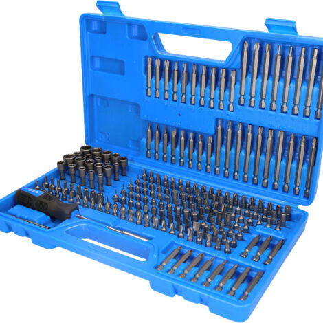 Brilliant Tools – Coffret multi-outils 208 pcs – Embouts magnétique pour visseuse – Norme DIN 3126 – Rangement en caisse plastique – Utilisation professionnelle