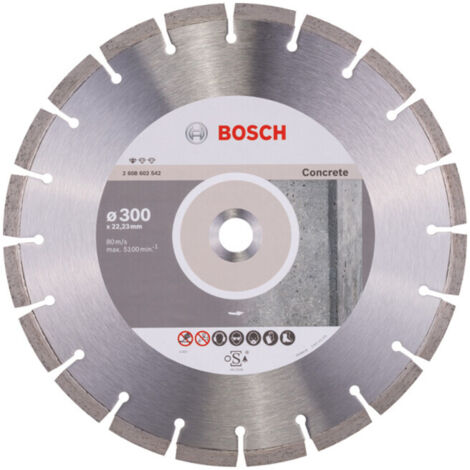Bosch Disque à tronçonner diamant Standard for Concrete 300x22,23x3, x10 mm 2608602542