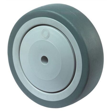 BS Rollen Roue de rechange Caoutchouc gris Roulement à billes Ø 150 mm 100 kg - A85.151