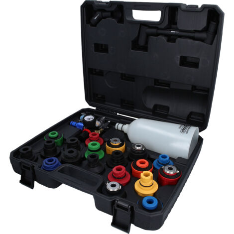 Kstools – Jeu d'entonnoirs de remplissage d'huile 24 pcs – Raccord pivotant étanche – Pour remplissage propre et rapide – Système emboîtable en plastique