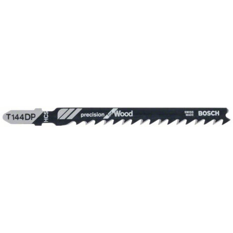 Bosch PRO Wood precise T144DP Lame de scie sauteuse 100 mm – Lot de 100 - 2608633A42