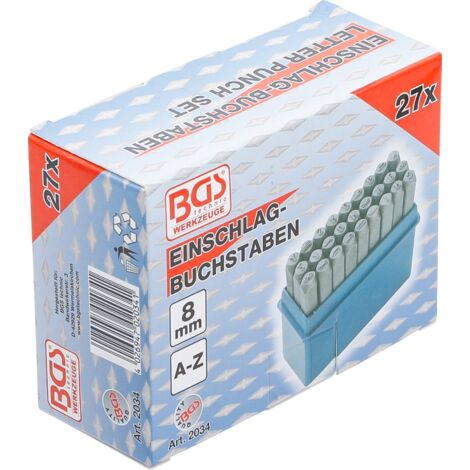 BGS Lettres à frapper 8 mm - 2034