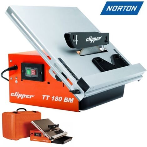 Norton – Scie coupe-carreaux TT 180 BM 40 mm – Profondeur de coupe 12 mm – Moteur 550 W – Disque diamant 180 mm – 70184625699 (1/8)