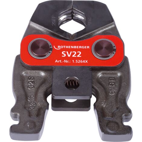 Rothenberger – Mâchoire à sertir Compact SV22 – Pressbacke pour Ø 22 mm – DURA LAZR TEC pour haute durabilité – Compatible avec ROMAX Compact TT