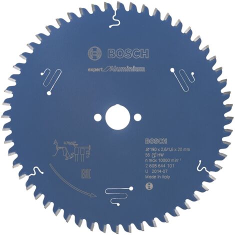 Lame de scie circulaire Bosch Expert for Aluminium pour scies circulaires portatives 190 x 20 x 2,6 mm 56 - 2608644101 (1/6)