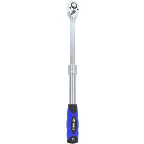 Brilliant Tools – Cliquet réversible 1/2'' BT022992 – Longueur extensible 30-45 cm – Denture fine 72 dents – Angle de pivotement 5° - D726242