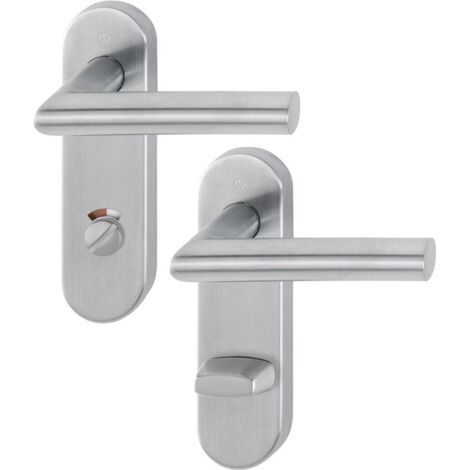 HOPPE Garniture de plaque courte Ams.E1400/353KH VA F69 RWSK/OL béquille ronde - 10720722 (1/3)