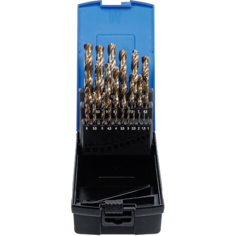 BGS Jeu de forets hélicoïdaux HSS-G M35 acier au cobalt 1 - 13 mm 25pcs - 116 (1/6)