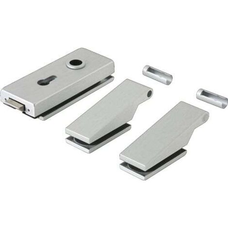 dormakaba Ferrure de porte en verre STUDIO Classic LM argent anodisé PZ DIN G/D - 81005215099 (1/4)