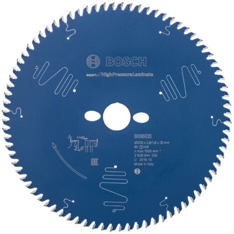 Lame de scie circulaire Expert pour stratifié haute pression, 250 x 30 x 2,8 mm, 80 (1/5)