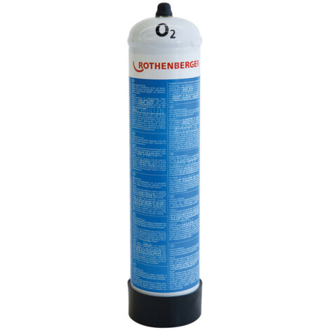 ROTHENBERGER Bouteille d'oxygène jetable en acier, 110 bar, 1L - 35750