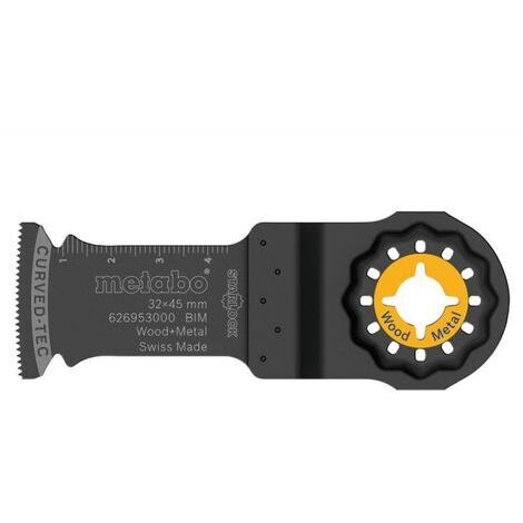 Lame de scie plongeante Starlock L.45mm l.32mm BiM denture moyenne 1,3mm/20TPI 1 pièce Metabo (1/2)