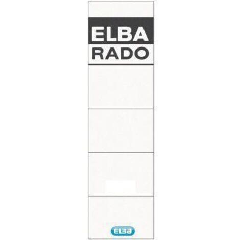 ELBA Einsteckrückenschild 100420960 kurz/breit weiß 10 St./Pack. (1/2)