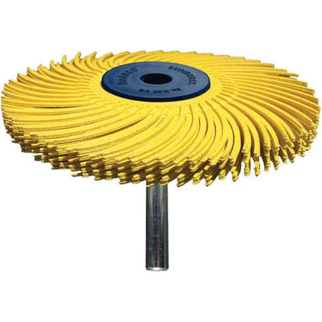 Brosse à tige radialeØ 76x6.4mm A120 grise Type TC. S6x40mm Tyrolit (1/4)