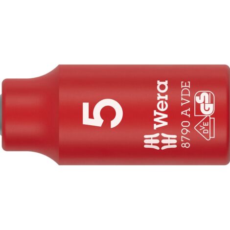 Douille 8790 A VDE 1/4 pouce SW 5mm L.41mm WERA (1/5)