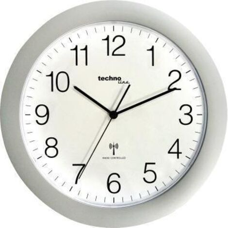 technoline Wanduhr WT 8000 silber analog (1/2)