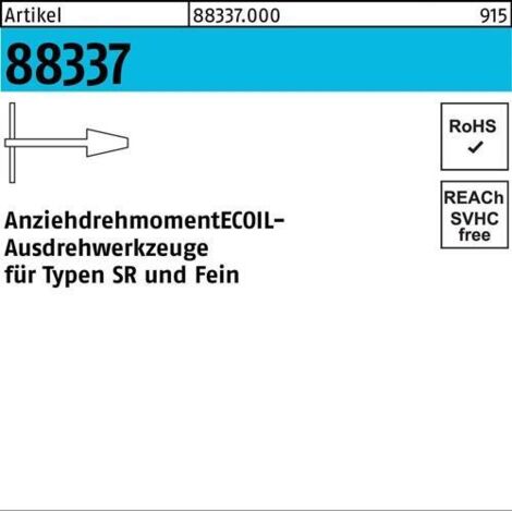Ausdrehwerkzeug R 88337 NR.1 M2,5-M 8 Stahl 1 Stück AMECOIL (1/2)