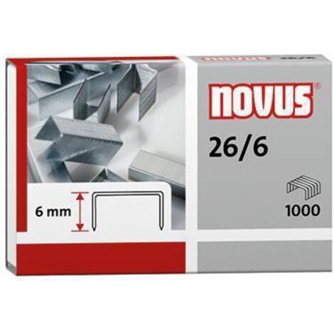 NOVUS Heftklammer 040-0160 26/6 verzinkt 5.000 St./Pack. (1/2)