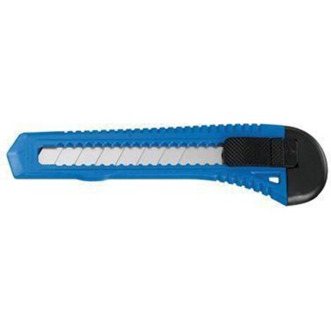 WESTCOTT E-84003 OFFICE 00 CUTTER AVEC POIGNÉE EN PLASTIQUE, LARGEUR 18 MM (BLEU/NOIR) (1/2)