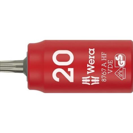 Douille 8767 A VDE HF 1/4 pouce TX 20 L.36mm WERA (1/5)