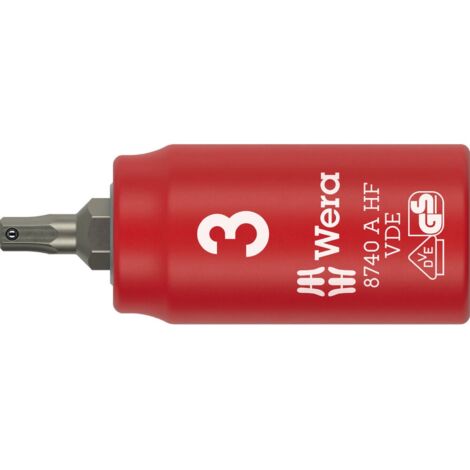 Douille 8740 A VDE HF 1/4 pouce SW 3mm L.45mm WERA (1/5)