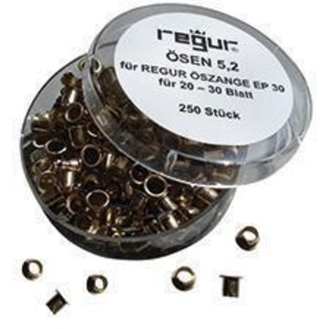REGUR® Ösen Länge 5,2mm messing PA=250St (1/2)
