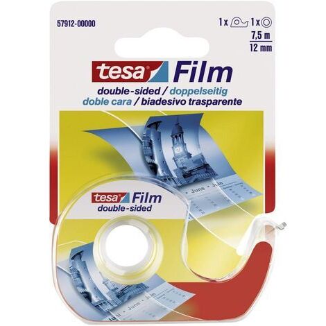 Ruban adhésif double-face tesafilm® tesa 57912-00000-02 transparent (L x l) 7.5 m x 12 mm acrylate 1 pc(s) S12605