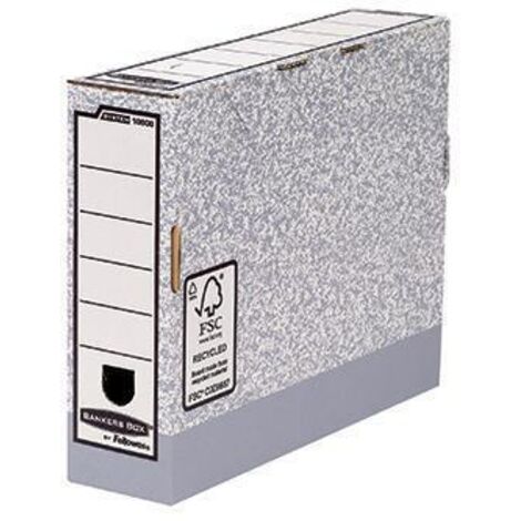 Bankers Box Boîte d'archives Système 1080001 gris/blanc (1/4)