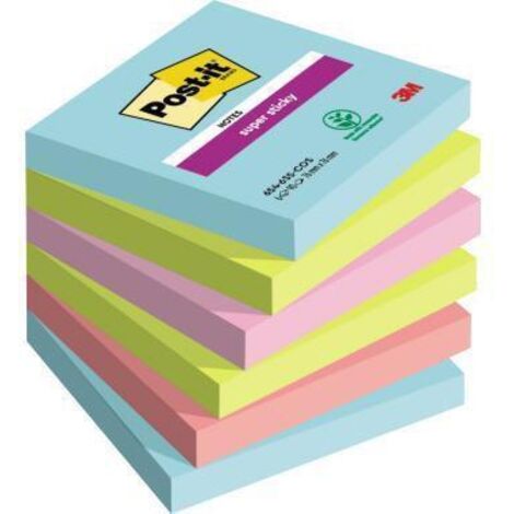 Post-it Haftnotiz Super Sticky 654-6SS-COS 76x76 mm 6St. (1/4)