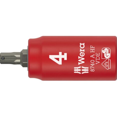 Douille 8740 A VDE HF 1/4 pouce SW 4mm L.45mm WERA (1/5)