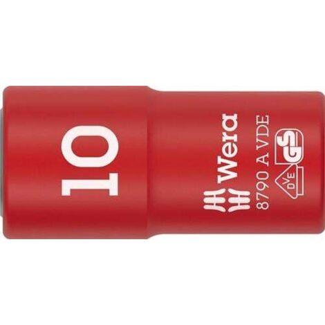 Douille 8790 A VDE 1/4 pouce SW 10mm L.41mm WERA (1/5)