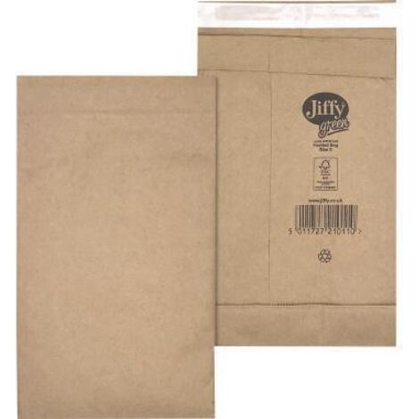 Jiffy Papierpolstertasche Nr. 0 30001310 br 200 St./Pa (1/2)