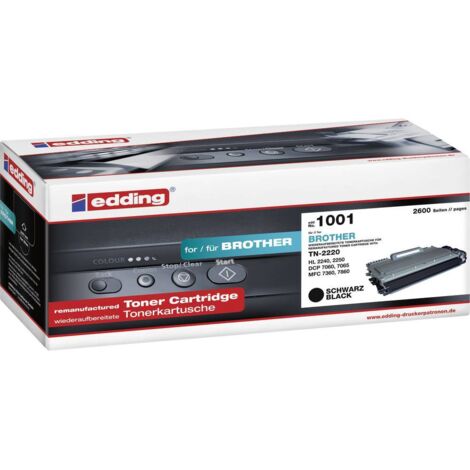 edding Toner 18-1001 wie Brother TN-2220 2.600Seiten schwarz (1/2)