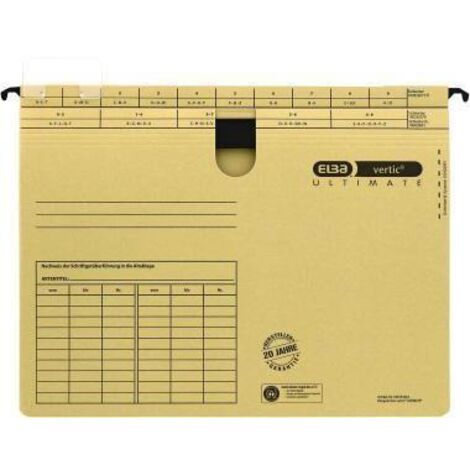 ELBA Hängehefter vertic ULTIMATE 100552065 DIN A4 Karton naturbraun (1/2)