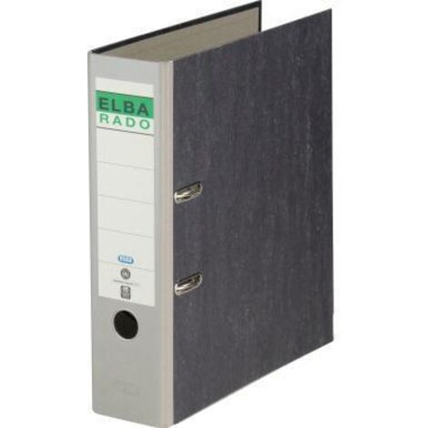 ELBA Ordner ELBArado 100022602 DIN A4 80mm Pappe grau (1/5)